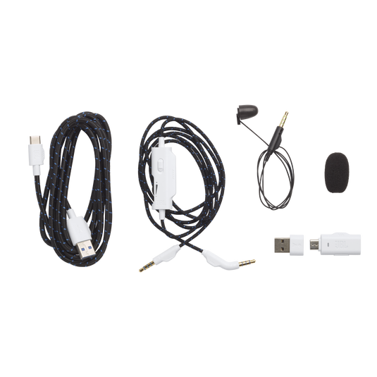 JBL Quantum 910P Console Wireless - White - Wireless over-ear console gaming headset with head tracking-enhanced, Active Noise Cancelling and Bluetooth - Detailshot 7 image number null